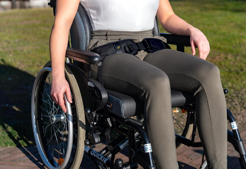 Woman in a wheelchair